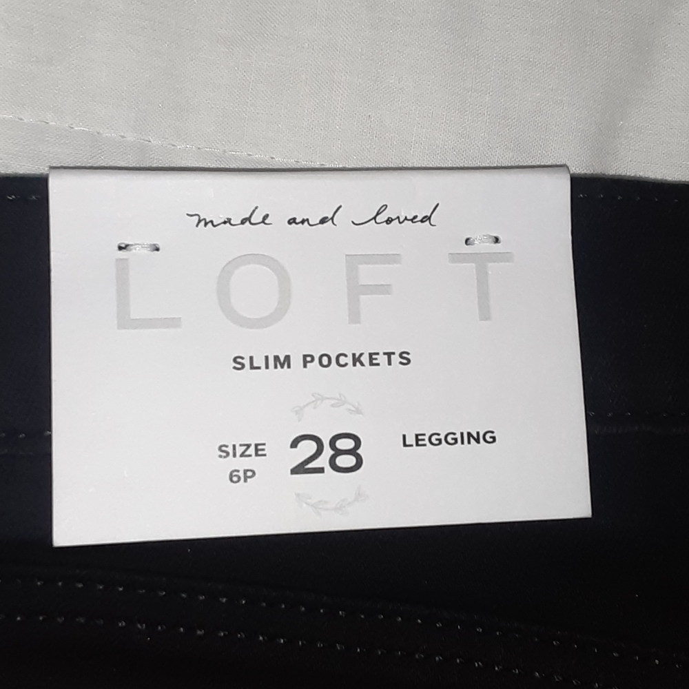 Loft black leggings size 6P